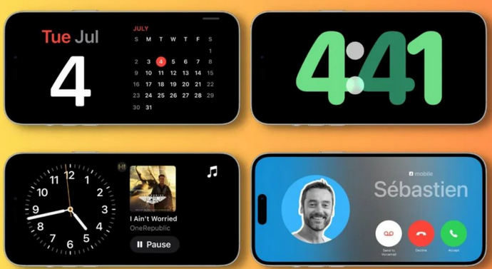 观山湖苹果手机维修分享iOS17横屏充电待机显示有什么好处 
