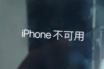 观山湖苹果服务网点分享锁屏界面显示“iPhone 不可用”如何解决 