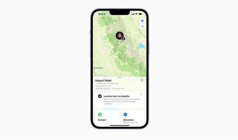 观山湖苹果14维修分享iPhone14系列中 FindMy功能通过卫星分享位置方法教程 